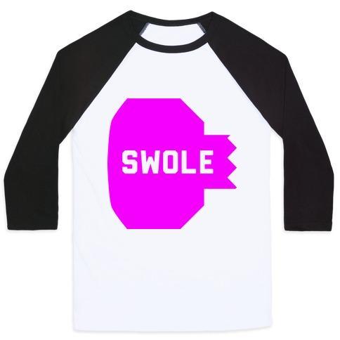 Virgin Teez  Baseball Tee Unisex Classic Baseball Tee / x-small / White/Black PINK SWOLE MATES (SWOLE) UNISEX CLASSIC BASEBALL TEE