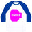 Virgin Teez  Baseball Tee Unisex Classic Baseball Tee / x-small / White/Blue PINK SWOLE MATES (SWOLE) UNISEX CLASSIC BASEBALL TEE