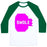 Virgin Teez  Baseball Tee Unisex Classic Baseball Tee / x-small / White/Dark Green PINK SWOLE MATES (SWOLE) UNISEX CLASSIC BASEBALL TEE