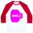 Virgin Teez  Baseball Tee Unisex Classic Baseball Tee / x-small / White/Red PINK SWOLE MATES (SWOLE) UNISEX CLASSIC BASEBALL TEE