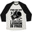 Virgin Teez  Baseball Tee Unisex Tri-Blend Baseball Tee / small / Oatmeal / Black PISS ME OFF & YOUR FIRST LESSON IS FREE UNISEX TRI-BLEND BASEBALL TEE