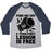 Virgin Teez  Baseball Tee Unisex Tri-Blend Baseball Tee / small / Athletic Gray / Navy PISS ME OFF & YOUR FIRST LESSON IS FREE UNISEX TRI-BLEND BASEBALL TEE