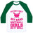 Virgin Teez  Baseball Tee Unisex Classic Baseball Tee / x-small / White/Dark Green PITCH FAST HIT HARD, SOFTBALL GIRLS DO IT WELL UNISEX CLASSIC BASEBALL TEE