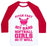 Virgin Teez  Baseball Tee Unisex Classic Baseball Tee / x-small / White/Red PITCH FAST HIT HARD, SOFTBALL GIRLS DO IT WELL UNISEX CLASSIC BASEBALL TEE