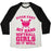 Virgin Teez  Baseball Tee Unisex Tri-Blend Baseball Tee / small / Oatmeal / Black PITCH FAST HIT HARD, SOFTBALL GIRLS DO IT WELL UNISEX TRI-BLEND BASEBALL TEE