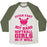 Virgin Teez  Baseball Tee Unisex Tri-Blend Baseball Tee / small / Oatmeal / Moss PITCH FAST HIT HARD, SOFTBALL GIRLS DO IT WELL UNISEX TRI-BLEND BASEBALL TEE