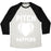 Virgin Teez  Baseball Tee Unisex Tri-Blend Baseball Tee / small / Oatmeal / Black PITCH HAPPENS UNISEX TRI-BLEND BASEBALL TEE