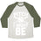 Virgin Teez  Baseball Tee Unisex Tri-Blend Baseball Tee / small / Oatmeal / Moss PITCH I MIGHT BE UNISEX TRI-BLEND BASEBALL TEE