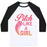 Virgin Teez  Baseball Tee Unisex Classic Baseball Tee / x-small / White/Black PITCH LIKE A GIRL UNISEX CLASSIC BASEBALL TEE