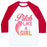 Virgin Teez  Baseball Tee Unisex Classic Baseball Tee / x-small / White/Red PITCH LIKE A GIRL UNISEX CLASSIC BASEBALL TEE