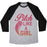 Virgin Teez  Baseball Tee Unisex Tri-Blend Baseball Tee / small / Athletic Gray / Black PITCH LIKE A GIRL UNISEX TRI-BLEND BASEBALL TEE