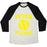 Virgin Teez  Baseball Tee Unisex Tri-Blend Baseball Tee / small / Oatmeal / Black PITCH PLEASE UNISEX TRI-BLEND BASEBALL TEE
