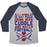 Virgin Teez  Baseball Tee Unisex Tri-Blend Baseball Tee / small / Athletic Gray / Navy PIZZA, BEER, CUDDLING, AND FOOTBALL UNISEX TRI-BLEND BASEBALL TEE