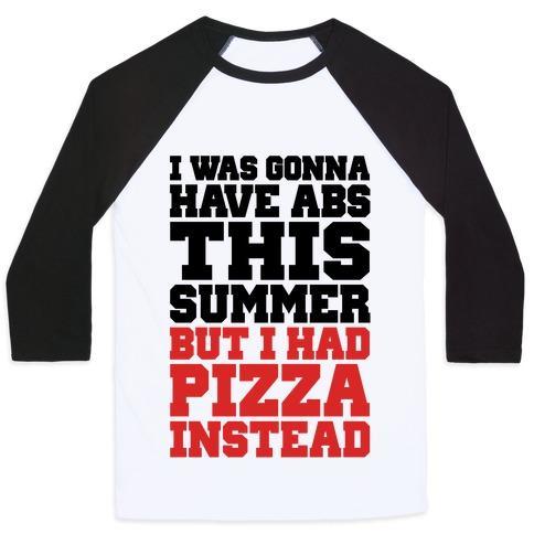 Virgin Teez  Baseball Tee Unisex Classic Baseball Tee / x-small / White/Black PIZZA BODY FOR THE SUMMER UNISEX CLASSIC BASEBALL TEE