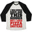 Virgin Teez  Baseball Tee Unisex Tri-Blend Baseball Tee / small / Oatmeal / Black PIZZA BODY FOR THE SUMMER UNISEX TRI-BLEND BASEBALL TEE