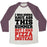 Virgin Teez  Baseball Tee Unisex Tri-Blend Baseball Tee / small / Oatmeal / Maroon PIZZA BODY FOR THE SUMMER UNISEX TRI-BLEND BASEBALL TEE