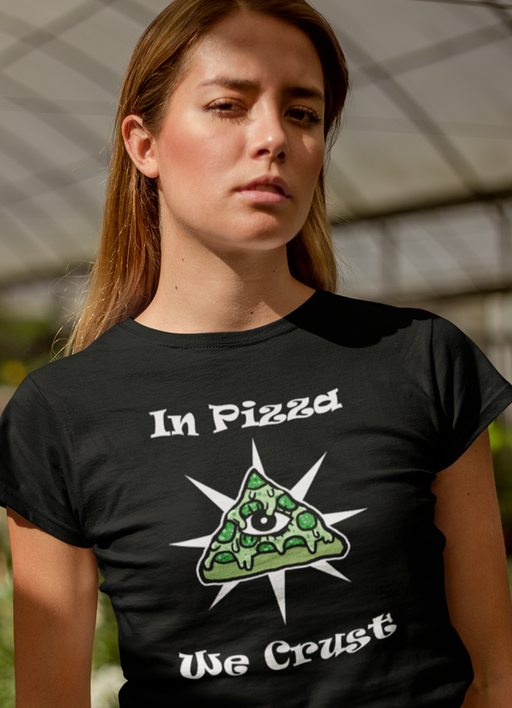 Virgin Teez Women T-Shirt Pizza Crust Women T-shirt