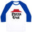 Virgin Teez  Baseball Tee Unisex Classic Baseball Tee / x-small / White/Blue PIZZA GUT UNISEX CLASSIC BASEBALL TEE