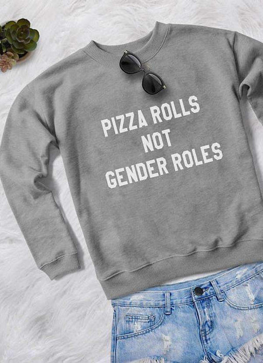 Sadaf Hamid Sweat Shirt PIZZA ROLLS WOMEN SWEAT SHIRT