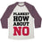 Virgin Teez  Baseball Tee Unisex Tri-Blend Baseball Tee / small / Oatmeal / Maroon PLANKS? HOW ABOUT NO UNISEX TRI-BLEND BASEBALL TEE