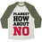 Virgin Teez  Baseball Tee Unisex Tri-Blend Baseball Tee / small / Oatmeal / Moss PLANKS? HOW ABOUT NO UNISEX TRI-BLEND BASEBALL TEE
