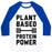 Virgin Teez  Baseball Tee Unisex Classic Baseball Tee / x-small / White/Blue PLANT BASED PROTEIN POWER UNISEX CLASSIC BASEBALL TEE