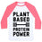 Virgin Teez  Baseball Tee Unisex Classic Baseball Tee / x-small / White/Neon Pink PLANT BASED PROTEIN POWER UNISEX CLASSIC BASEBALL TEE