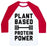 Virgin Teez  Baseball Tee Unisex Classic Baseball Tee / x-small / White/Red PLANT BASED PROTEIN POWER UNISEX CLASSIC BASEBALL TEE