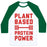 Virgin Teez  Baseball Tee Unisex Classic Baseball Tee / x-small / White/Dark Green PLANT BASED PROTEIN POWER UNISEX CLASSIC BASEBALL TEE