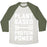 Virgin Teez  Baseball Tee Unisex Tri-Blend Baseball Tee / small / Oatmeal / Moss PLANT BASED PROTEIN POWER UNISEX TRI-BLEND BASEBALL TEE