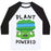 Virgin Teez  Baseball Tee Unisex Classic Baseball Tee / x-small / White/Black PLANT POWERED UNISEX CLASSIC BASEBALL TEE