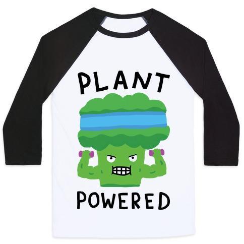 Virgin Teez  Baseball Tee Unisex Classic Baseball Tee / x-small / White/Black PLANT POWERED UNISEX CLASSIC BASEBALL TEE