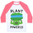 Virgin Teez  Baseball Tee Unisex Classic Baseball Tee / x-small / White/Neon Pink PLANT POWERED UNISEX CLASSIC BASEBALL TEE