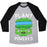 Virgin Teez  Baseball Tee Unisex Tri-Blend Baseball Tee / small / Athletic Gray / Black PLANT POWERED UNISEX TRI-BLEND BASEBALL TEE