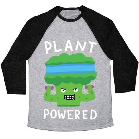 Virgin Teez  Baseball Tee Unisex Tri-Blend Baseball Tee / small / Athletic Gray / Black PLANT POWERED UNISEX TRI-BLEND BASEBALL TEE