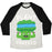 Virgin Teez  Baseball Tee Unisex Tri-Blend Baseball Tee / small / Oatmeal / Black PLANT POWERED UNISEX TRI-BLEND BASEBALL TEE