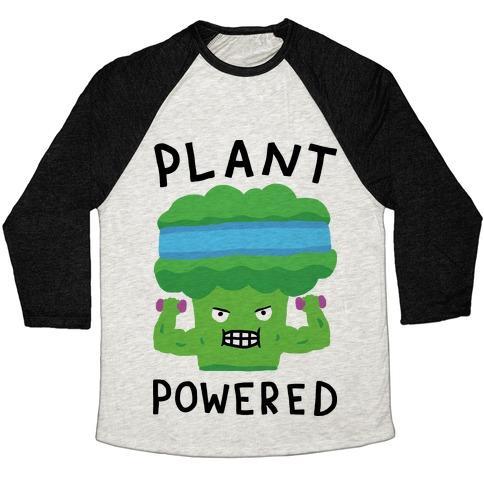 Virgin Teez  Baseball Tee Unisex Tri-Blend Baseball Tee / small / Oatmeal / Black PLANT POWERED UNISEX TRI-BLEND BASEBALL TEE