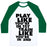 Virgin Teez  Baseball Tee Unisex Classic Baseball Tee / x-small / White/Dark Green PLAY LIKE YOU'RE IN 1ST, TRAIN LIKE YOU'RE IN 2ND UNISEX CLASSIC BASEBALL TEE