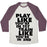 Virgin Teez  Baseball Tee Unisex Tri-Blend Baseball Tee / small / Oatmeal / Maroon PLAY LIKE YOU'RE IN 1ST, TRAIN LIKE YOU'RE IN 2ND UNISEX TRI-BLEND BASEBALL TEE