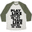 Virgin Teez  Baseball Tee Unisex Tri-Blend Baseball Tee / small / Oatmeal / Moss PLAY LIKE YOU'RE IN 1ST, TRAIN LIKE YOU'RE IN 2ND UNISEX TRI-BLEND BASEBALL TEE