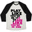 Virgin Teez  Baseball Tee Unisex Tri-Blend Baseball Tee / small / Oatmeal / Black PLAY LIKE YOU'RE IN 1ST, TRAIN LIKE YOU'RE IN 2ND UNISEX TRI-BLEND BASEBALL TEE