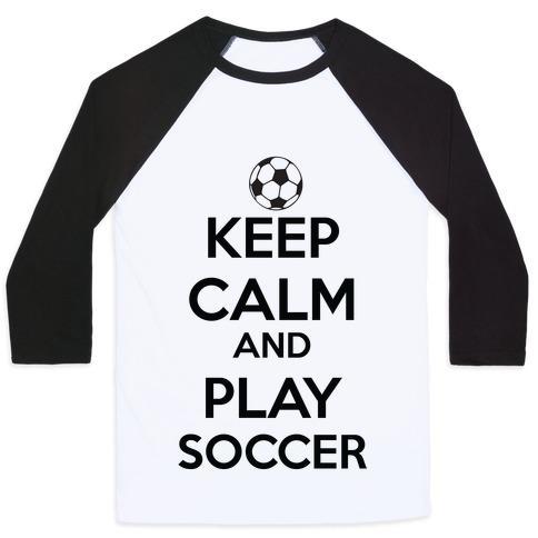 Virgin Teez  Baseball Tee Unisex Classic Baseball Tee / x-small / White/Black PLAY SOCCER UNISEX CLASSIC BASEBALL TEE