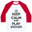 Virgin Teez  Baseball Tee Unisex Classic Baseball Tee / x-small / White/Red PLAY SOCCER UNISEX CLASSIC BASEBALL TEE