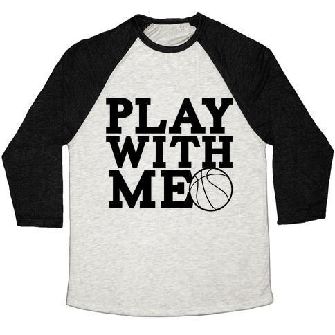 Virgin Teez  Baseball Tee Unisex Tri-Blend Baseball Tee / small / Oatmeal / Black PLAY TOGETHER UNISEX TRI-BLEND BASEBALL TEE
