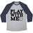 Virgin Teez  Baseball Tee Unisex Tri-Blend Baseball Tee / small / Athletic Gray / Navy PLAY TOGETHER UNISEX TRI-BLEND BASEBALL TEE