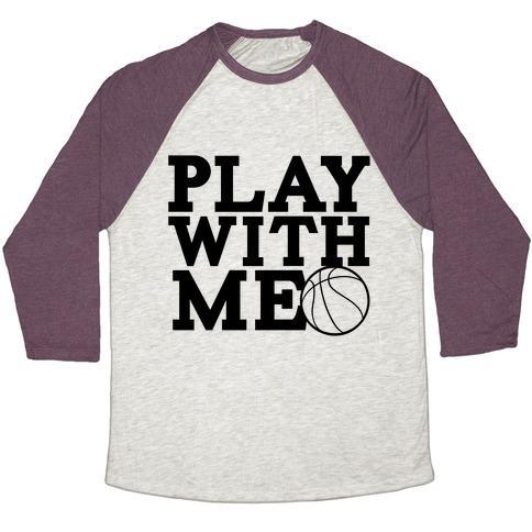 Virgin Teez  Baseball Tee Unisex Tri-Blend Baseball Tee / small / Oatmeal / Maroon PLAY TOGETHER UNISEX TRI-BLEND BASEBALL TEE