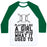 Virgin Teez  Baseball Tee Unisex Classic Baseball Tee / x-small / White/Dark Green PLAYING LIKE A GIRL DOESN'T MEAN WHAT IT USED TO UNISEX CLASSIC BASEBALL TEE