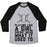 Virgin Teez  Baseball Tee Unisex Tri-Blend Baseball Tee / small / Athletic Gray / Black PLAYING LIKE A GIRL DOESN'T MEAN WHAT IT USED TO UNISEX TRI-BLEND BASEBALL TEE