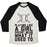 Virgin Teez  Baseball Tee Unisex Tri-Blend Baseball Tee / small / Oatmeal / Black PLAYING LIKE A GIRL DOESN'T MEAN WHAT IT USED TO UNISEX TRI-BLEND BASEBALL TEE