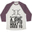 Virgin Teez  Baseball Tee Unisex Tri-Blend Baseball Tee / small / Oatmeal / Maroon PLAYING LIKE A GIRL DOESN'T MEAN WHAT IT USED TO UNISEX TRI-BLEND BASEBALL TEE